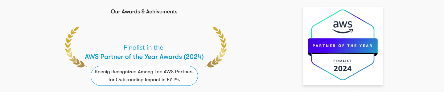 Koenig Solutions Private Limited is a finalist for the AWS Training Partner of the Year (APJ) 2024.
