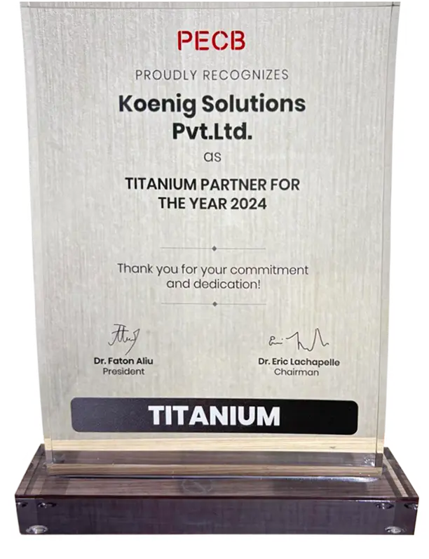PECB Titanium Partner of the Year